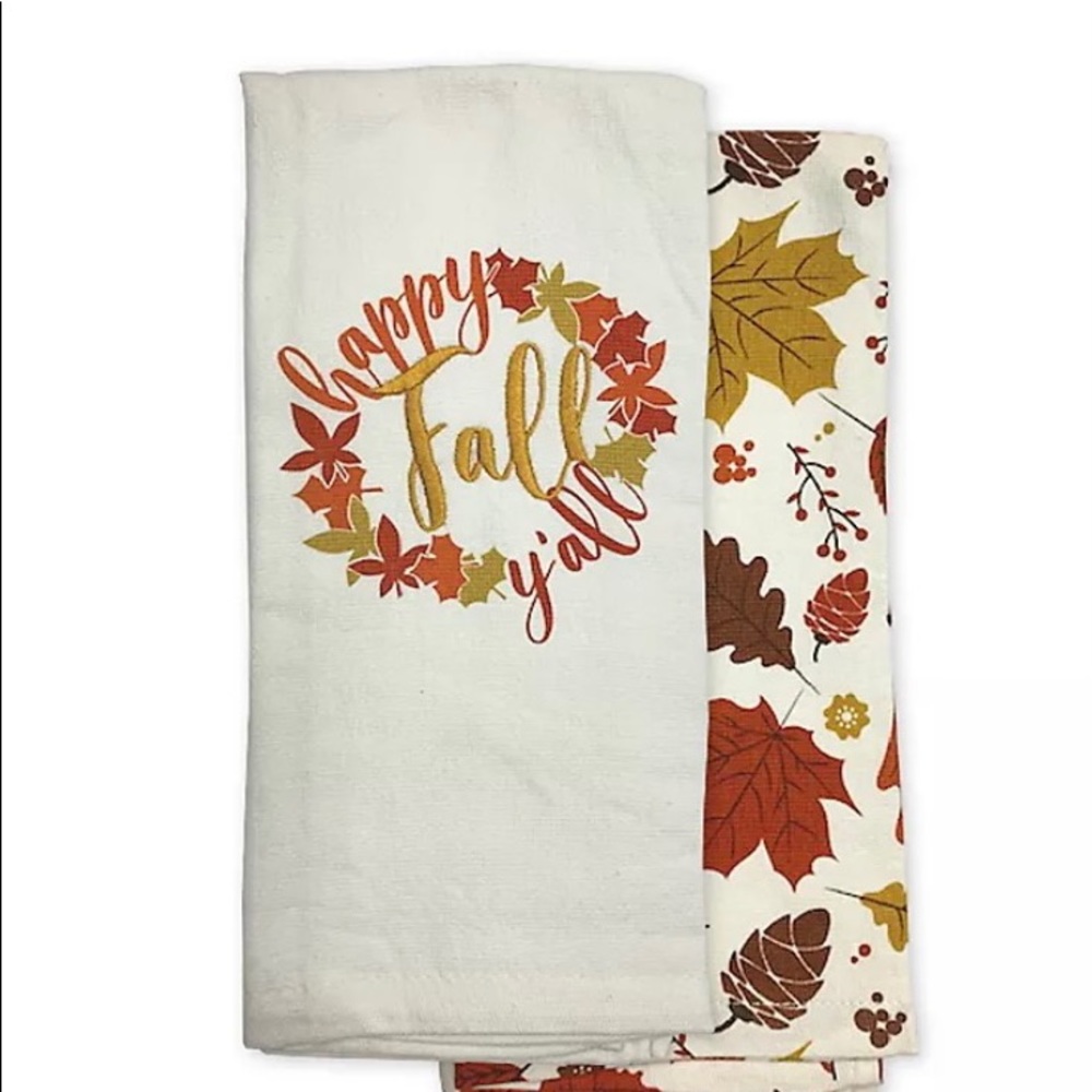 🍁 New! Bring the Outdoors in with these Charming Leaf Design Kitchen Towels🍃